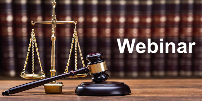 Webinar Dec 6th! Topic:  California Legislative and Legal Updates